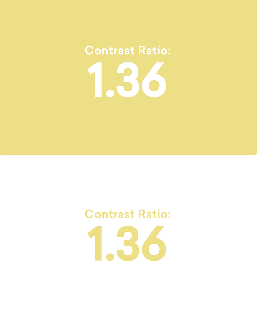 Contrast ratio example for Contrast in Branding and Marketing Matters | Blog Post D'Eramo Creative