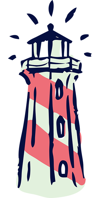 D'Eramo Creative Lighthouse Illustration | Affordable Marketing Services for Nonprofits and Small Businesses